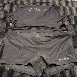 (SOLD) Bebe boy short swimsuit, size large women